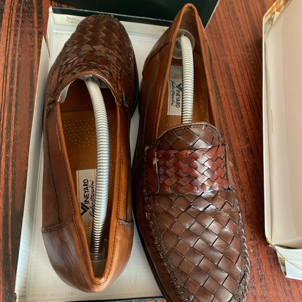 Vintage brown leather Italian shoes size 11 men’s good condition